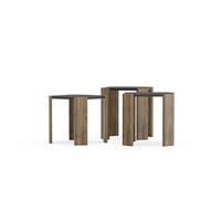 COUCHTISCH Lori Anthrazit Walnuss - Anthrazit/Walnussfarben, Holzwerkstoff (44.5/44.5/41cm) - Decorotika