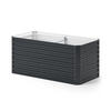 HOCHBEET Anthrazit 180 x 90 cm - Anthrazit, Metall (180/80/90cm) - OK-Living