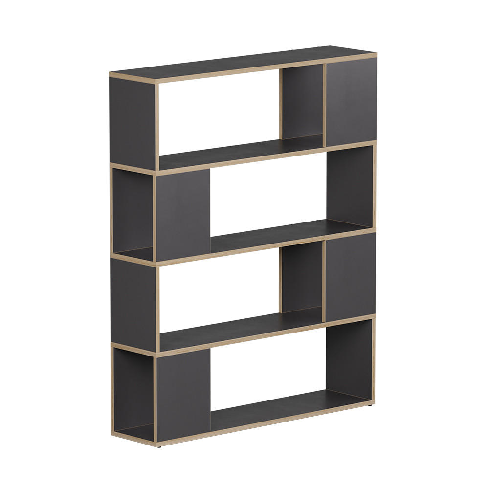 RAUMTEILER Eneos Anthrazit/Eiche 100 x 124.5 cm - Eichefarben/Anthrazit, Holzwerkstoff (100/124.5/24cm) - Vicco