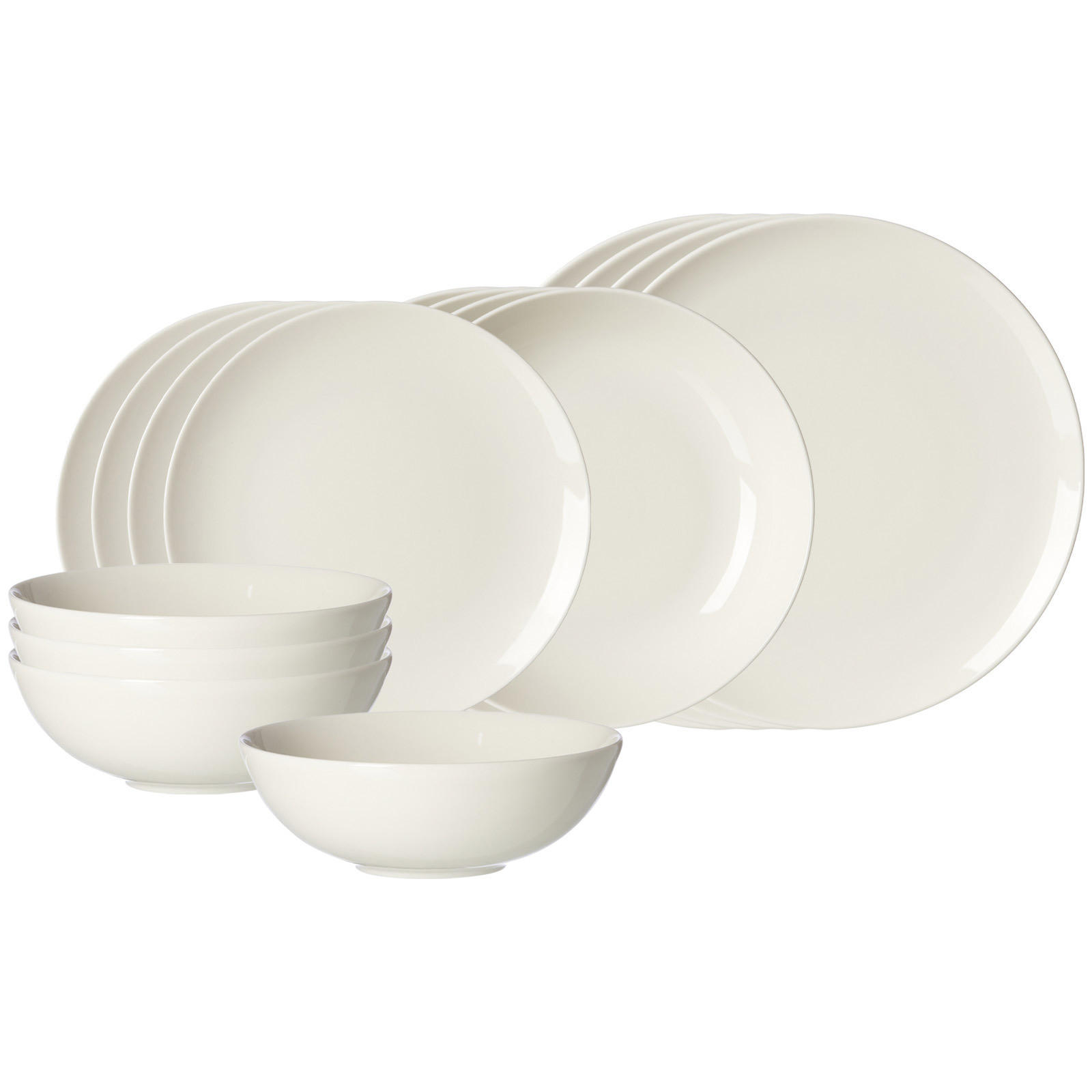 EINSTEIGER-SET Casablanca weiß 16er Set - Weiß, Keramik (1/1/1cm) - Ritzenhoff Breker