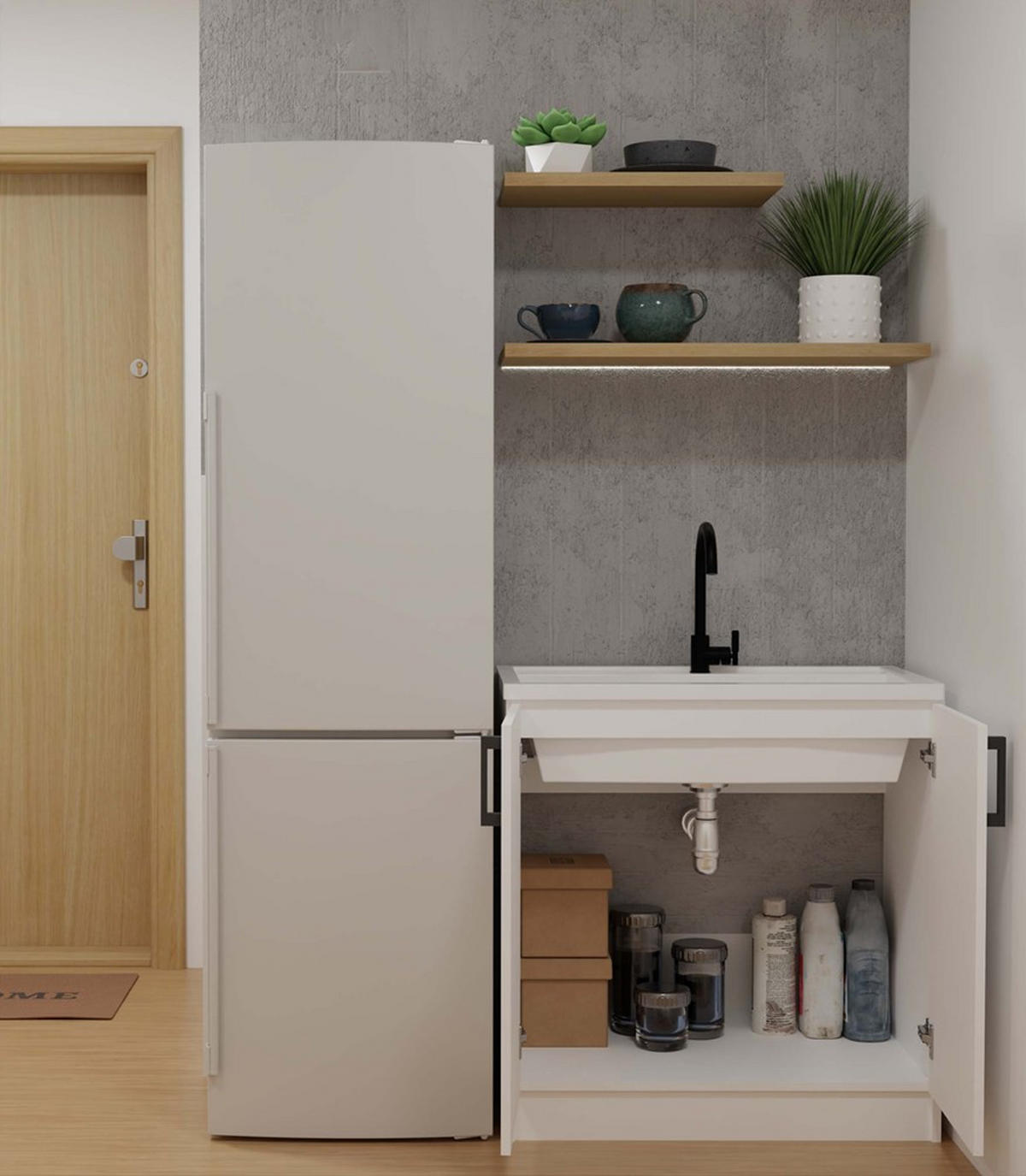 SPODNA SKRIŇA - biela, kompozitné drevo (80/82/45cm) - RAUMHIRSCH FURNITURE