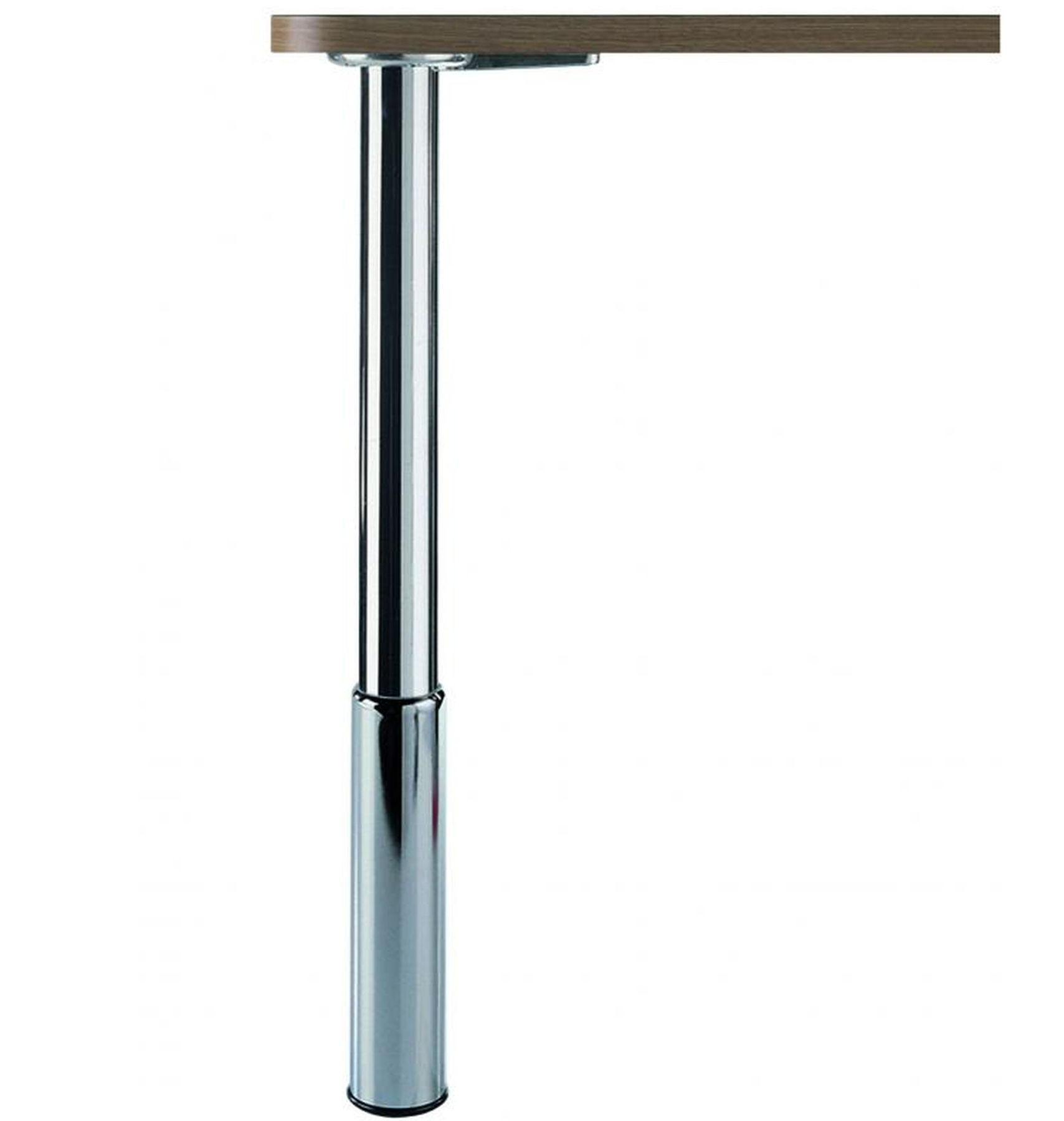 TISCHBEIN Studio (79,5-97,5cm), Stützfuß höhenverstellbar, max 150kg - Grau, Metall (0.01/97.5/0.01cm)