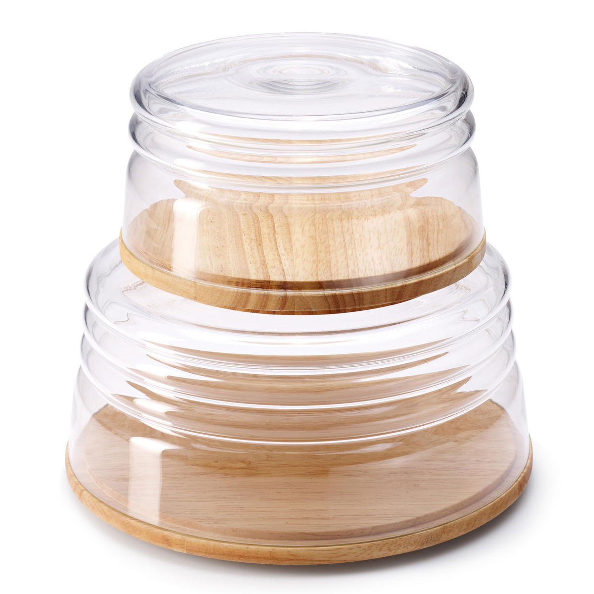 KÄSEGLOCKE mit Schüssel, 2-tlg., Ø 26.5 cm - Transparent, Glas (29/3/29cm) - Continenta