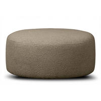 SITZHOCKER RAGGI mit 360° Drehfunktion, Braun - Braun, Textil (80/36/80cm) - KONSIMO®