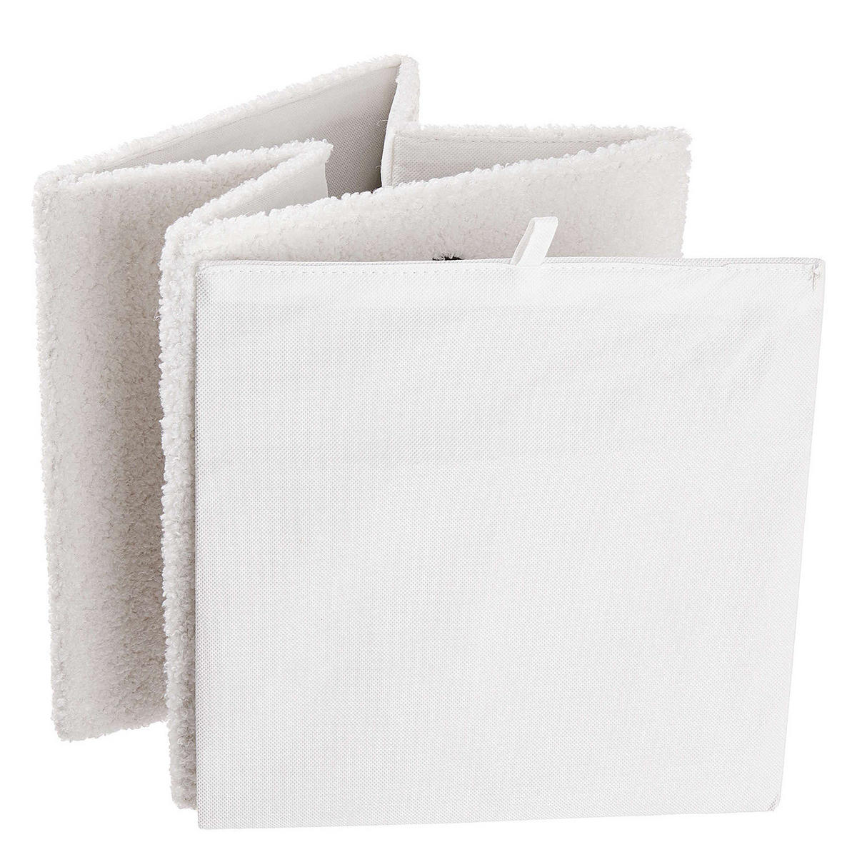 KORB (4er Set) Toddy - Weiß, Kunststoff (30/30/30cm) - Butlers