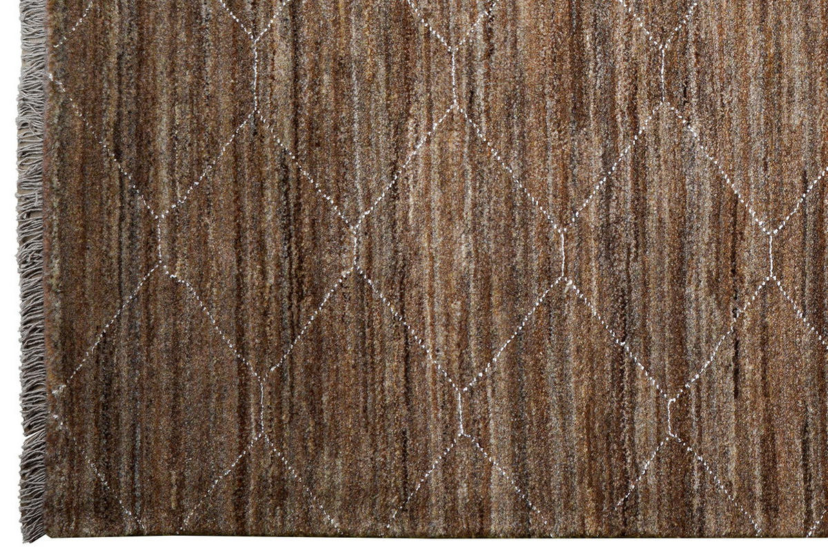 GABBEH-TEPPICH handgeknüpft Basi Braun, Grau 195/157 cm Schurwolle - Braun/Grau, Textil (157/195cm) - Looma