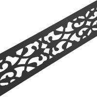 SICHTSCHUTZSTREIFEN PREMIUM Dekor Orient Zaunstreifen Lasermuster Anthrazit 2,55m - Anthrazit, Kunststoff (255/19cm) - ZAUN|ZU
