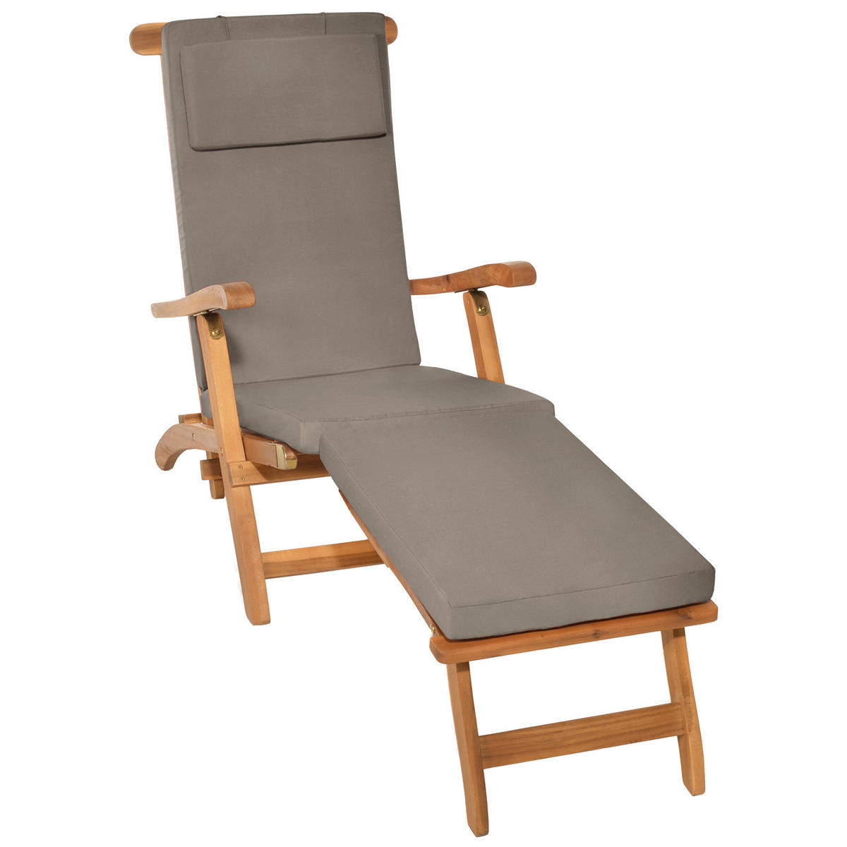 DECKCHAIRAUFLAGE Loftlux DC 175x45x5cm Taupe - Taupe, Textil (45/175cm) - Beautissu 