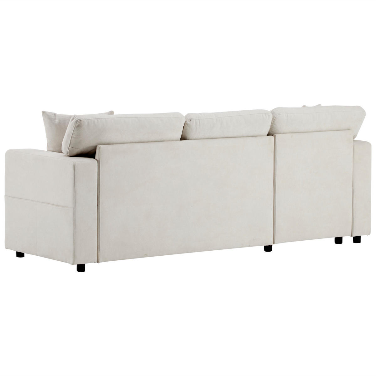 ECKSOFA 214/131/87 cm Beige - Beige, Textil (131/214cm)
