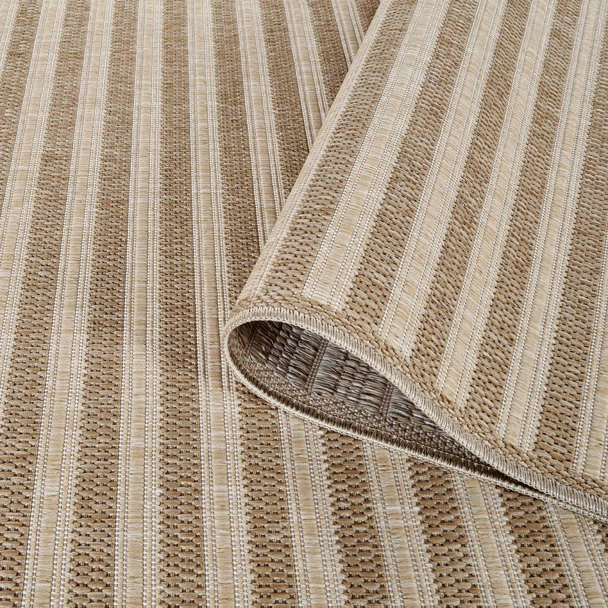 OUTDOOR-TEPPICH 102 Braun Wetterfest 140x200 cm - Braun, Textil (140/200cm) - carpet city