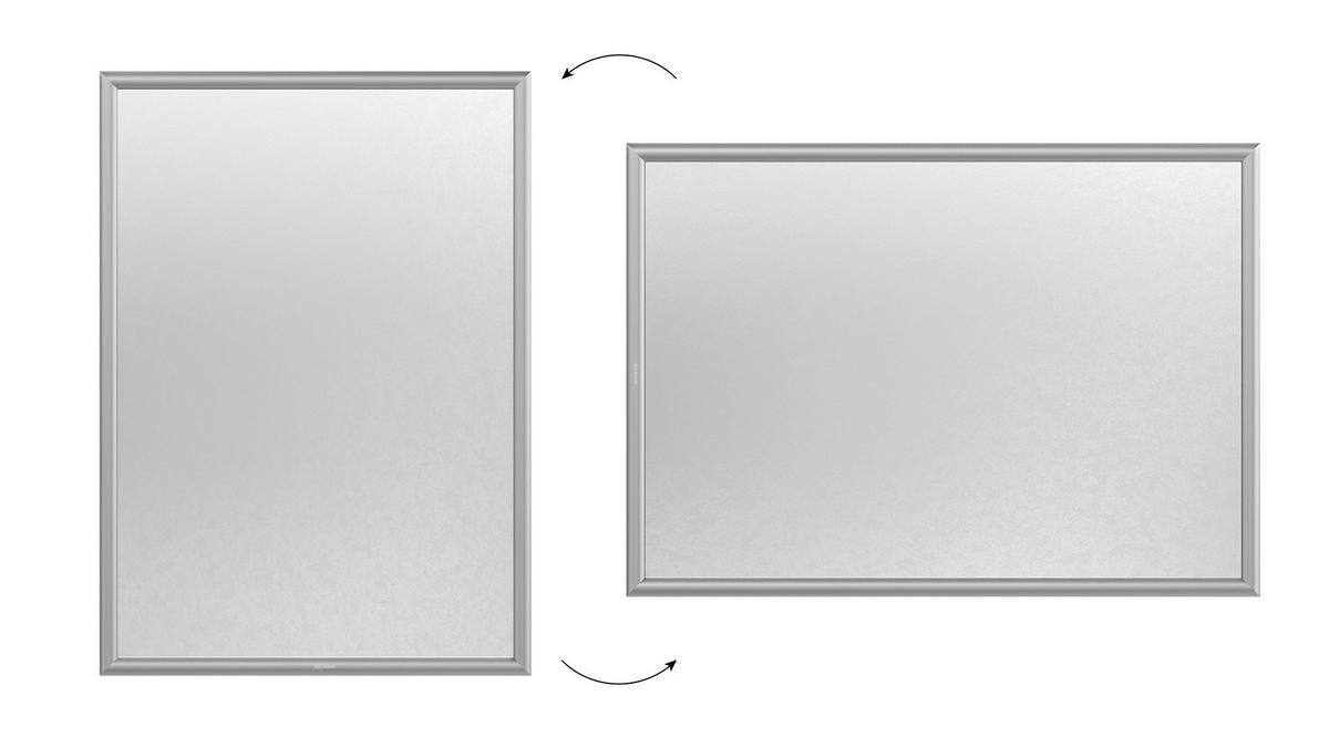 PLAKATRAHMEN, Klapprahmen A1-Format, Silber - Silberfarben, Metall (59.4/84.1/2.5cm) - ALLboards
