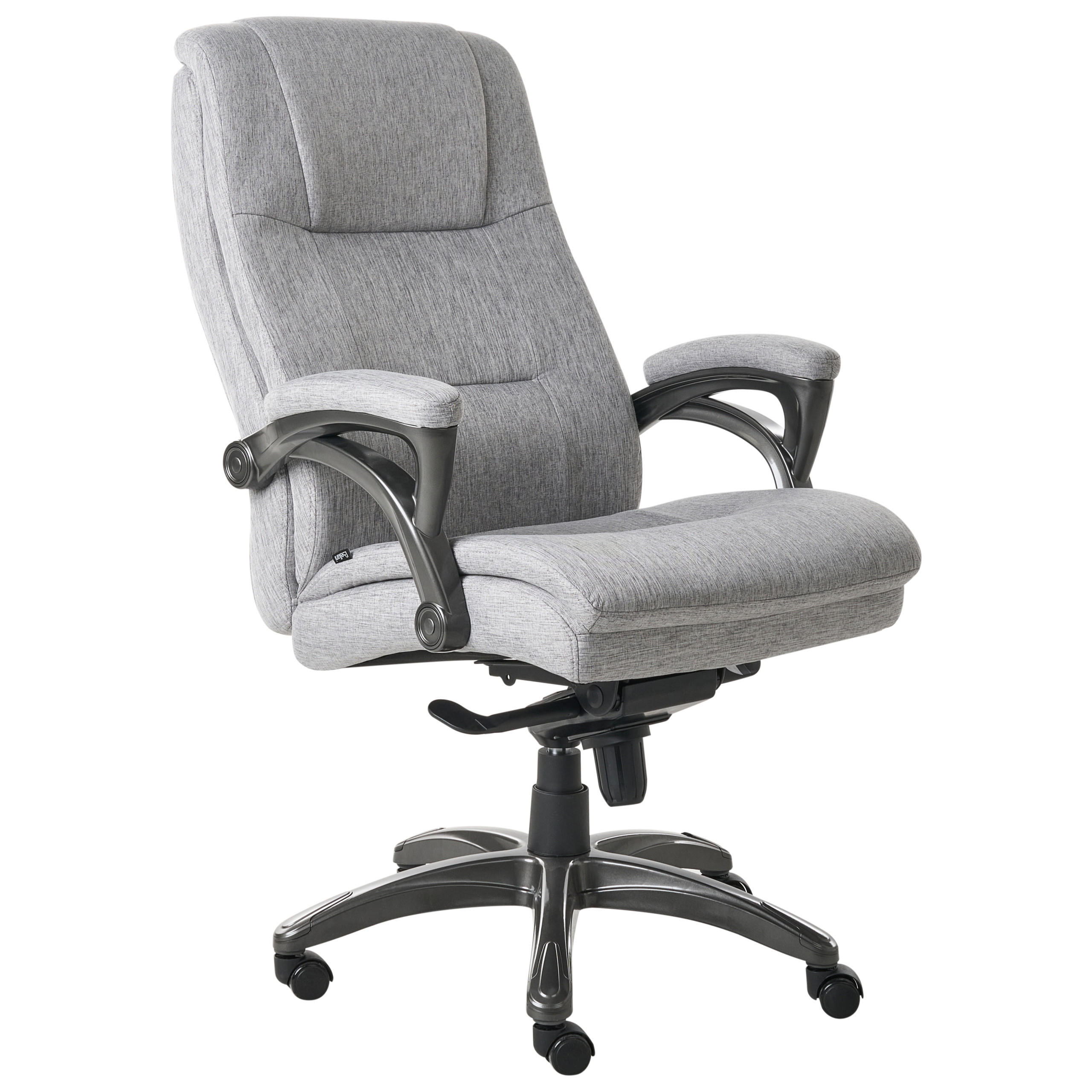 Beliani Chefsessel Dunkelgrau, Schwarz 70x116x70 cm