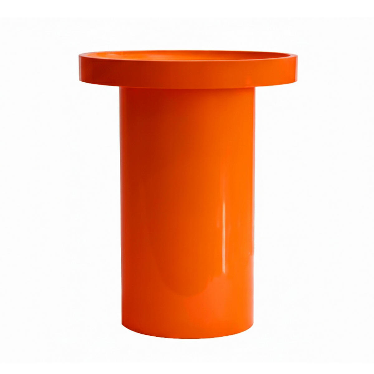 COUCHTISCH, Orange - Orange, Holzwerkstoff (40/40/51cm) - Oviala