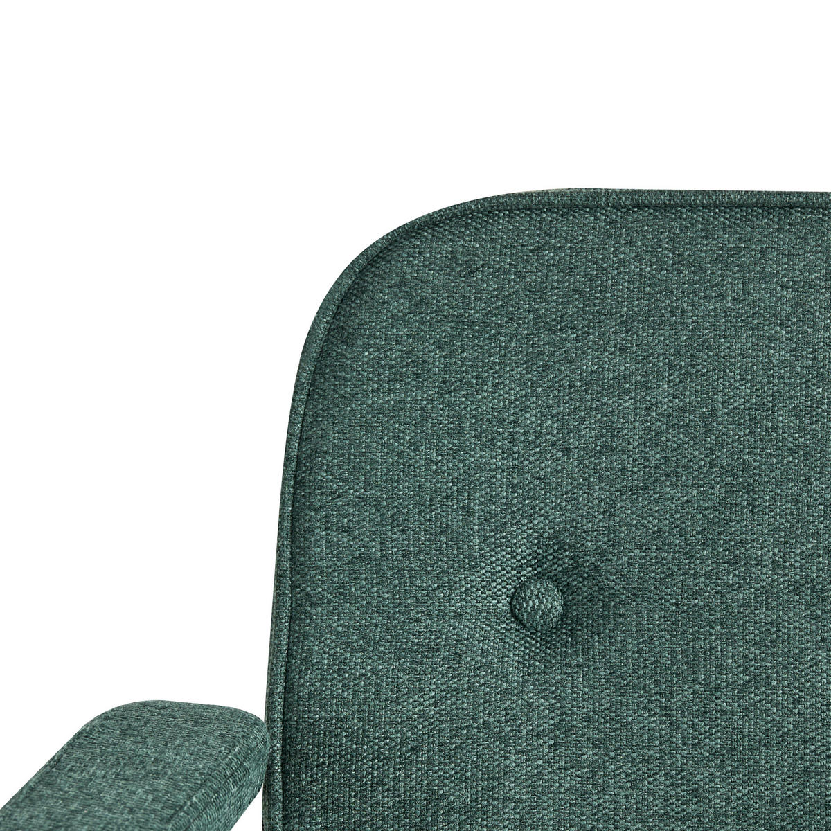 SCHREIBTISCHSTUHL Stoff Dunkelgrün Pawnee - Schwarz/Grün, Textil (64/88/64cm) - Beliani