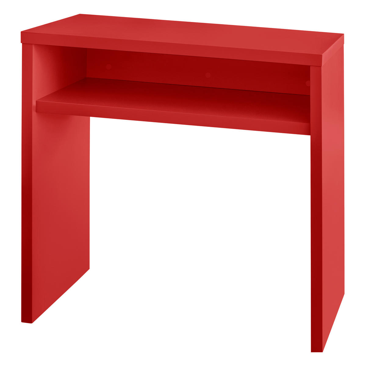 KONSOLE Widerstandsfähig, MDF 3 cm, feuerrot, 80/30 cm GERALDINE - Rot, Holzwerkstoff (30/80/75cm) - RNT By Really Nice Things