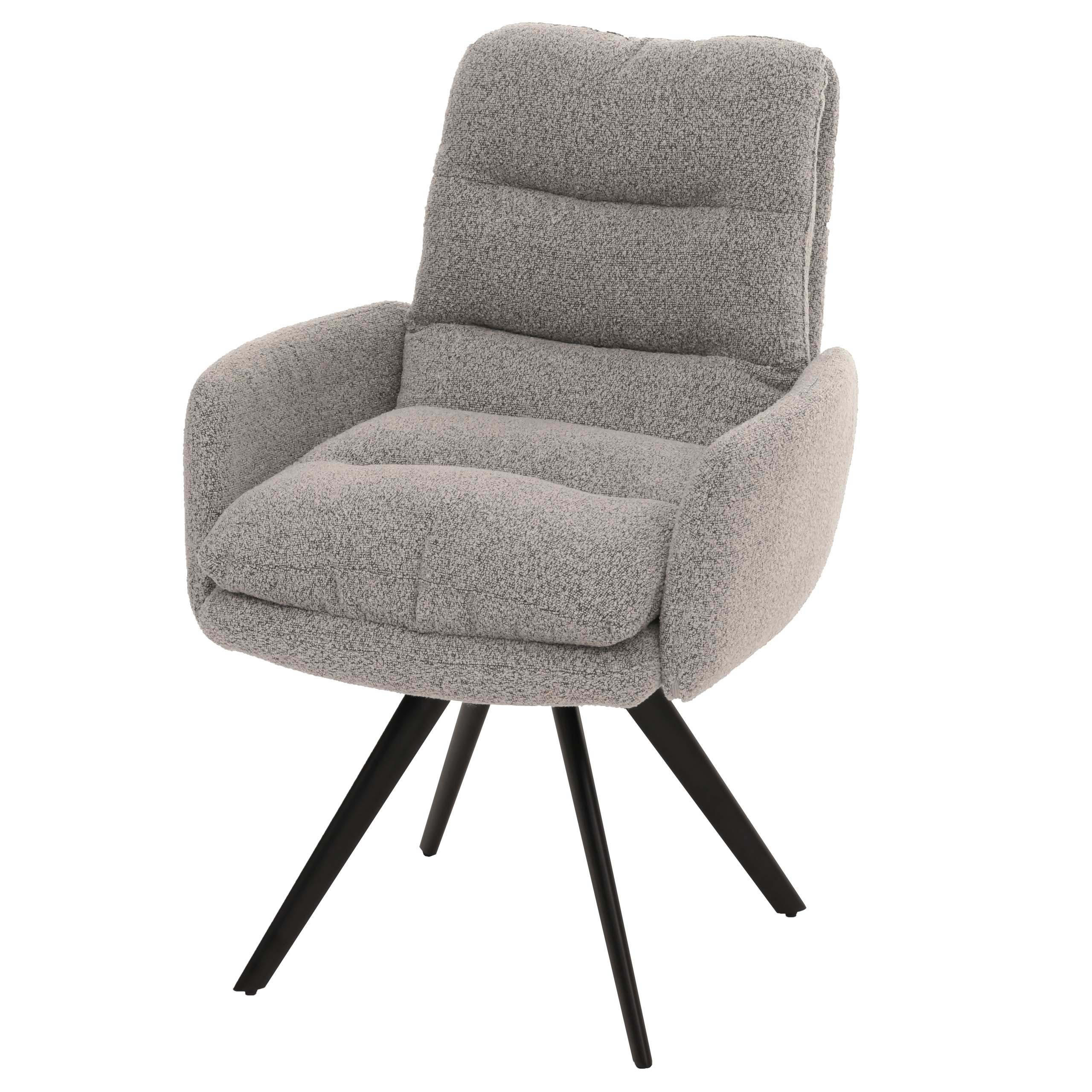 ESSZIMMERSTUHL Hellgrau - Hellgrau, Textil (62/92/68cm) - MCW