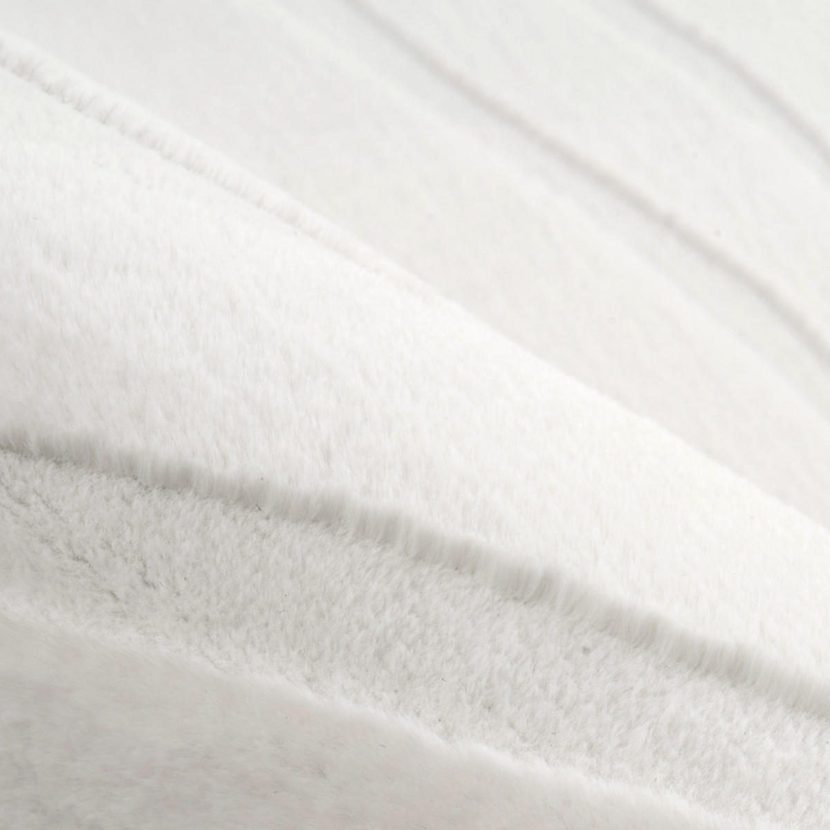 KURZFLOR-TEPPICH Waves 503 Weiß 160x230 cm - Weiß, Textil (160/230cm) - carpet city