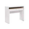 KONSOLENSCHREIBTISCH ausziehbar mit 2 Schubladen - Weiß & Holzfarben - LOAVIA - Naturfarben, Holz (100/40/87cm) - Vente-Unique