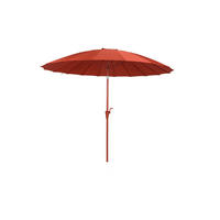 SONNENSCHIRM Sunshine mit Schutzhülle Rot - Rot, Kunststoff (250/250cm) - Zuiver