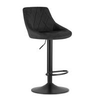 BARHOCKER, drehbar, HÖHENVERSTELLBAR, in Schwarz, Modernes Design - Schwarz, Textil (36/107/38cm) - Best For Home