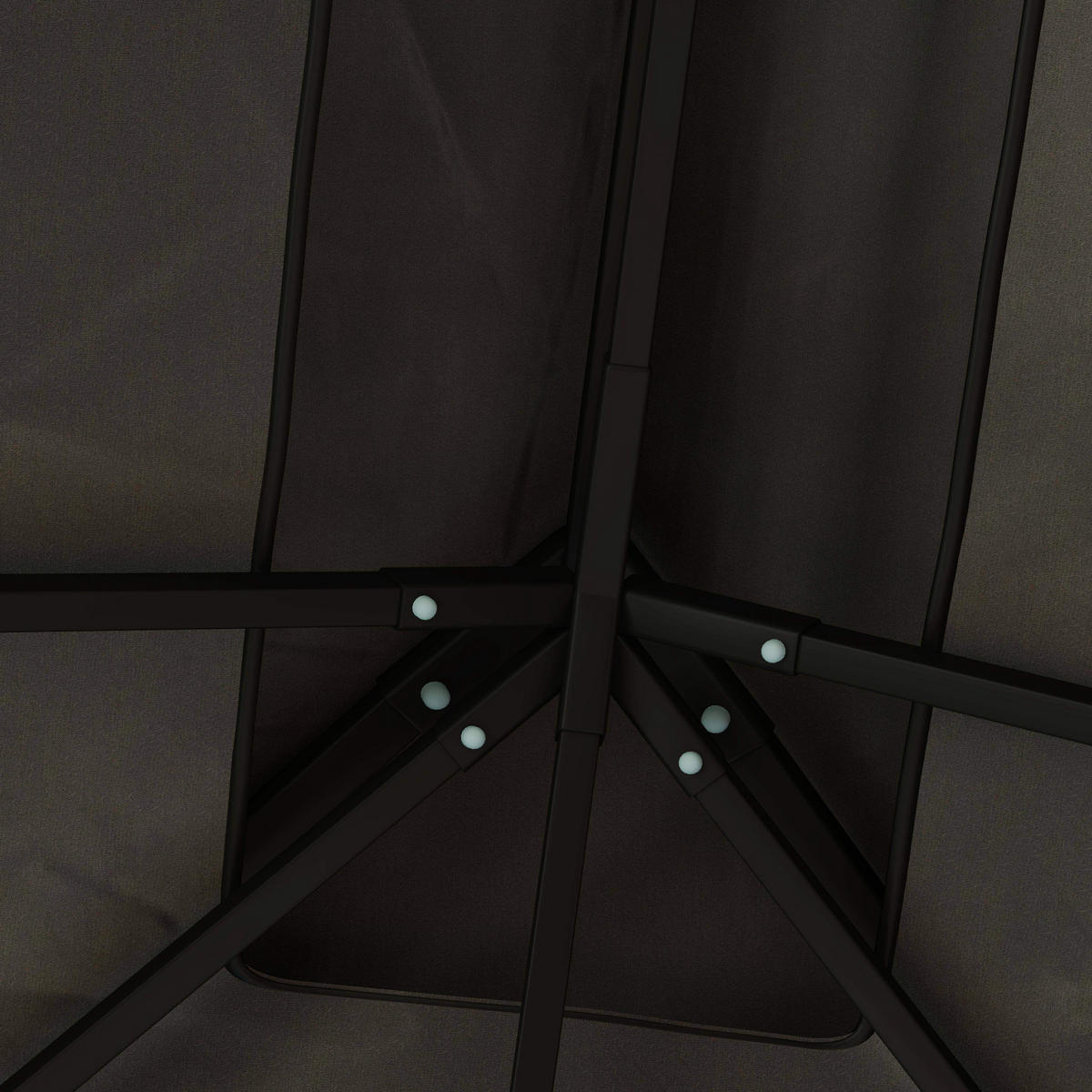 PAVILLON ERSATZDACH 3x4 m dunkelgrau - Dunkelgrau, Textil (400/1/300cm) - LEBENLANG