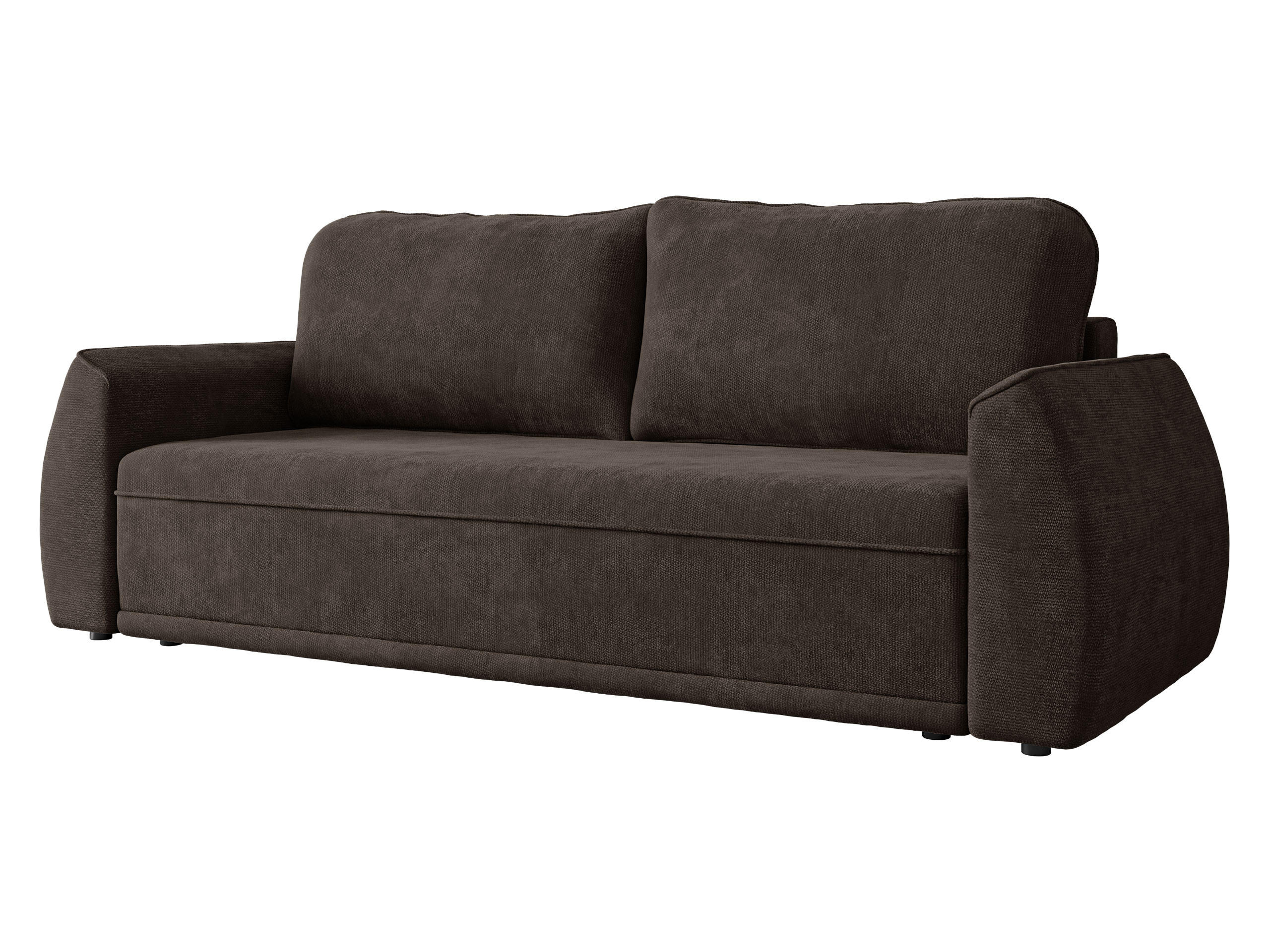 SCHLAFSOFA Floxi - Dunkelbraun/Schwarz, Holz/Kunststoff (244/96/96cm) - MIRJAN24