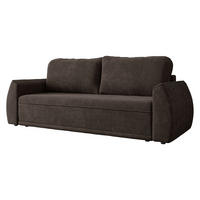 CANAPEA EXTENSIBILA Floxi - maro închis/negru, material plastic/material textil (244/96/96cm) - MIRJAN24