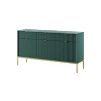 SIDEBOARD GRÜN - Grün, Holzwerkstoff (154/83/39cm) - FURNLUX