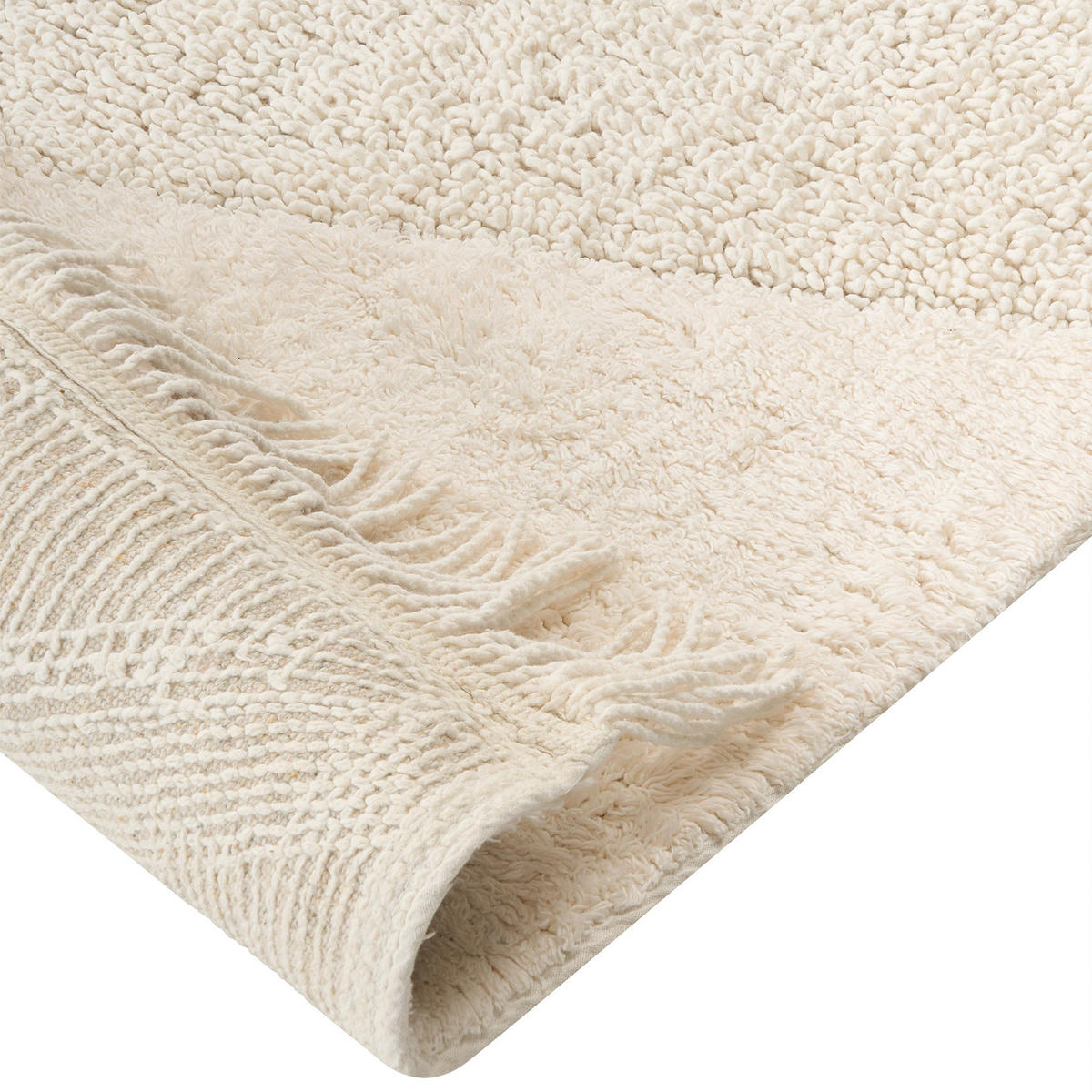 DĚTSKÝ KOBEREC Světle béžový 60/90 cm Bavlna Khonoma - béžová, textil (60/90cm) - Beliani