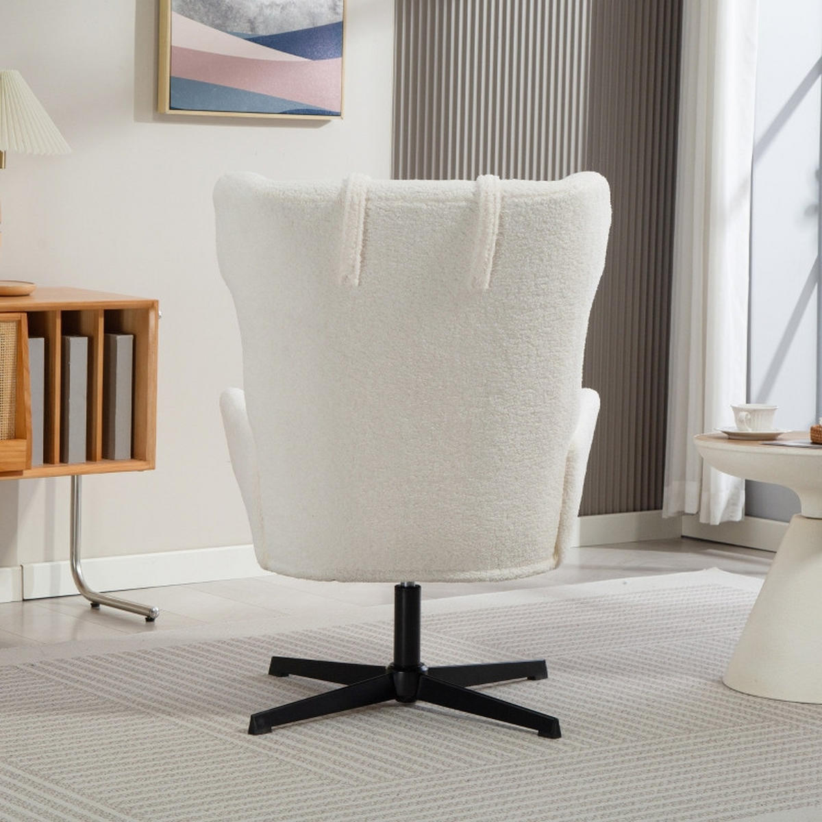 SESSEL DE-36054 mit Metallrahmen Cremeweiß - Creme, Metall (74/102/86.5cm) - ComfortXL