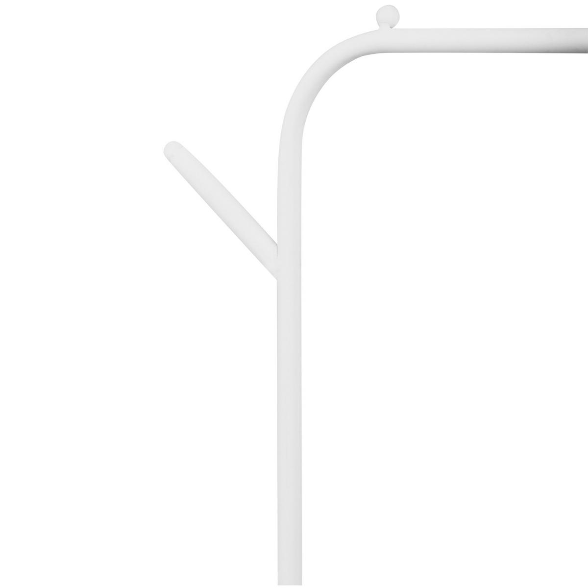 GARDEROBENSTÄNDER Weiß Eureka - Weiß, Metall (48/171/30cm) - Beliani