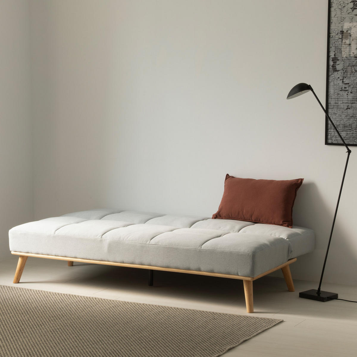 SCHLAFSOFA Owen Grau 187 cm x 84 cm - Grau, Textil (187/84/80cm) - Kenay Home