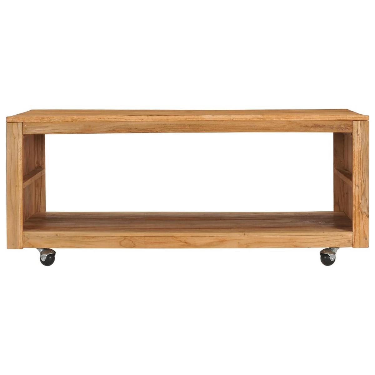 COUCHTISCH 110x60x40 cm Massivholz Teak - Braun, Holzwerkstoff (110/60/40cm) - furnicato