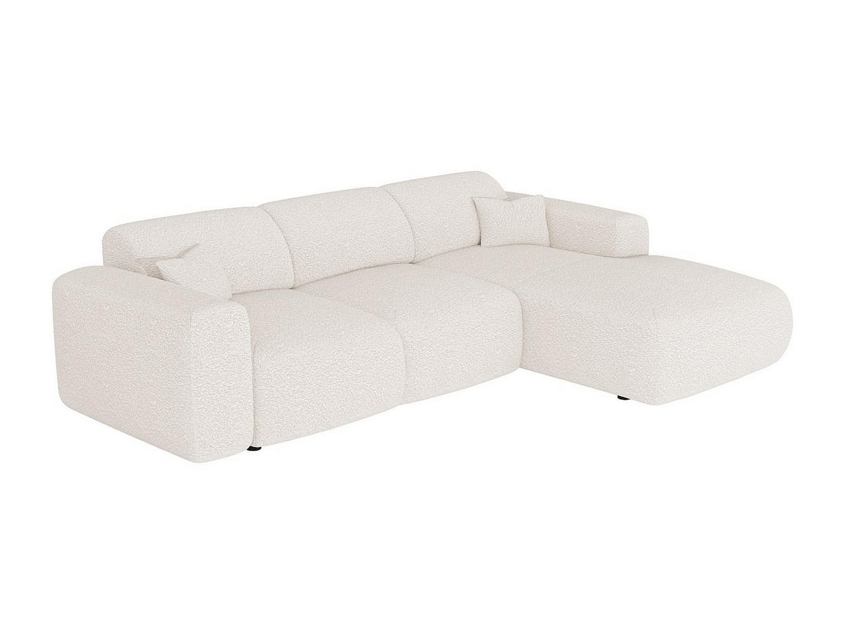 SCHLAFSOFA - 5 Personen - Stoff - Weiß - - Weiß, Textil (283/77/180cm) - Vente-Unique