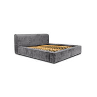 POLSTERBETT aus Polstermaterial Pedrosa 160x200 cm, Grau - Grau, Textil (160/200cm) - Fedve