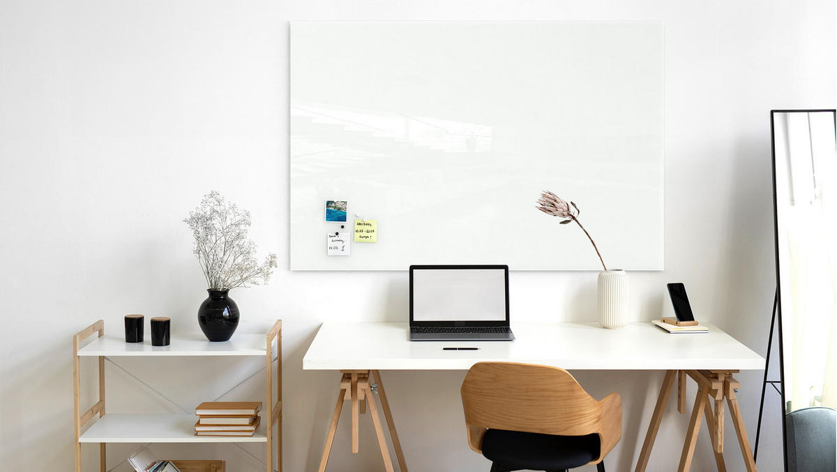 GLASBOARD - Weiß CLASSIC WHITE 150x100cm - Weiß, Glas (150/100/0.7cm) - ALLboards