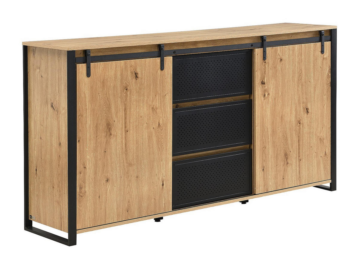 SIDEBOARD - 170 cm x 40 cm - Holz, Platte - Naturfarben Hell - BELINARO - Naturfarben, Holz (170/91/40cm) - Vente-Unique