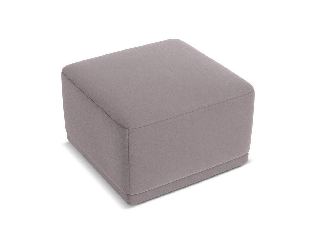 POUF Samt Stoff Violett - Lila/Flieder, Kunststoff/Textil (65/40/65cm) - Makamii