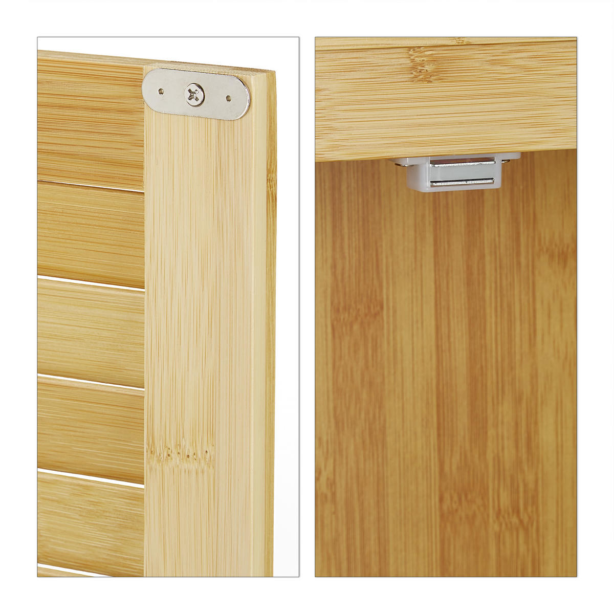 WASCHMASCHINENSCHRANK - Hellbraun, Holz/Holzwerkstoff (70/176/22.5cm) - Relaxdays