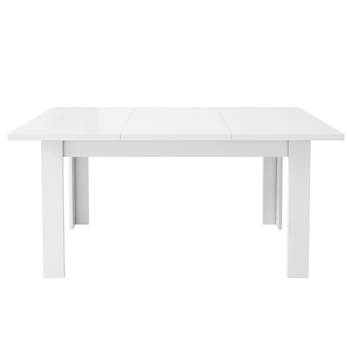 ESSTISCH 120/70/75 cm weiß mit verstecktem Stauraum - Weiß, Holzwerkstoff (120/70/75cm) - OKWISH