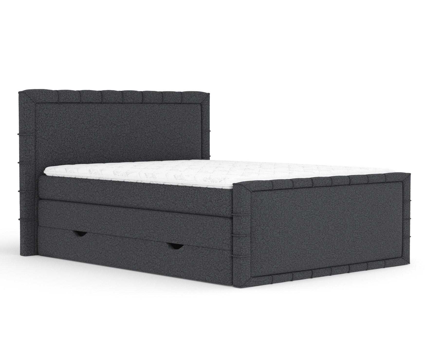 Maison de Reve Boxbett Schwarz 200x200 cm