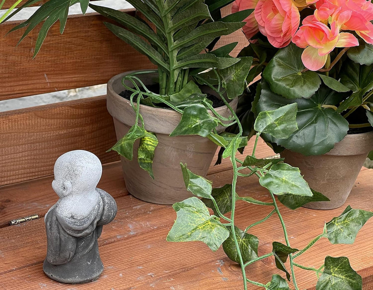 STEINFIGUR Little Shaolin frostfest Steinguss - Grau, Stein (6/9/5cm) - stoneandstyle