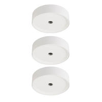 LED DECKENLEUCHTE Arthur Aluminium Weiß 3er Set - Weiß, Metall (15/15/4cm) - Globo Lighting