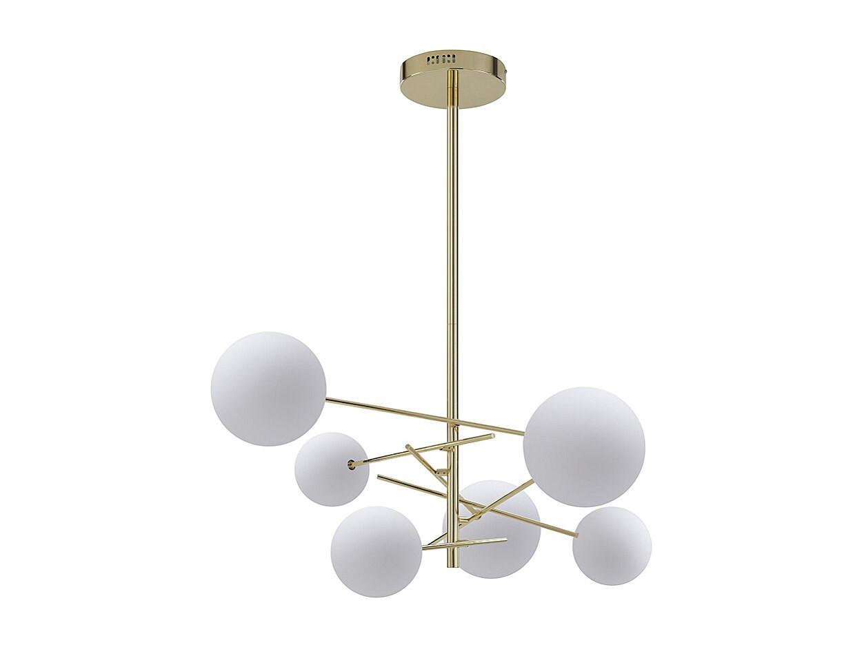 DECKENLEUCHTE - 72 cm x 72 cm - metall - goldfarben Nakina - Goldfarben, Metall (72/72/116cm) - Vente-Unique
