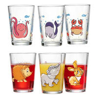 KINDERGLÄSER Meeres- und Waldtiere bunt 205 ml 6er Set - Multicolor, Glas (0.205L) - Ritzenhoff Breker