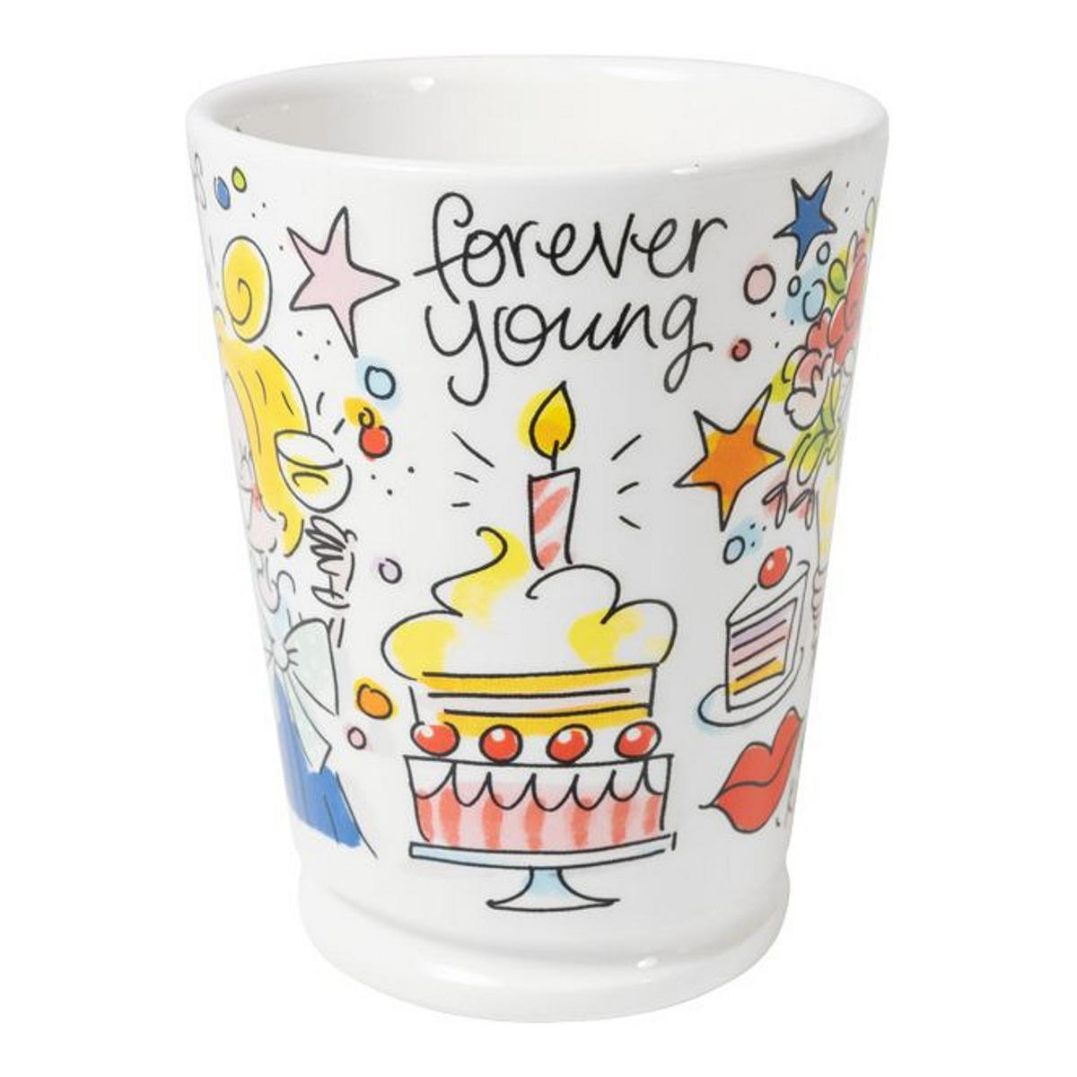XL-BECHER Ewig jung in Bunt - 500 ml - Multicolor, Keramik (0.5L) - Blond Amsterdam