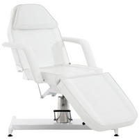 KOSMETIKLIEGE Regen Hydraulisch 64x185x125cm Kunstleder Weiß Massageliege - Weiß, Kunststoff (64/125/185cm) - DELUKE