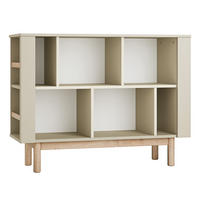 KNIHOVNA Miloo Šampaňské - béžová, kompozitní dřevo (120/90.5/40cm) - Petits-meubles