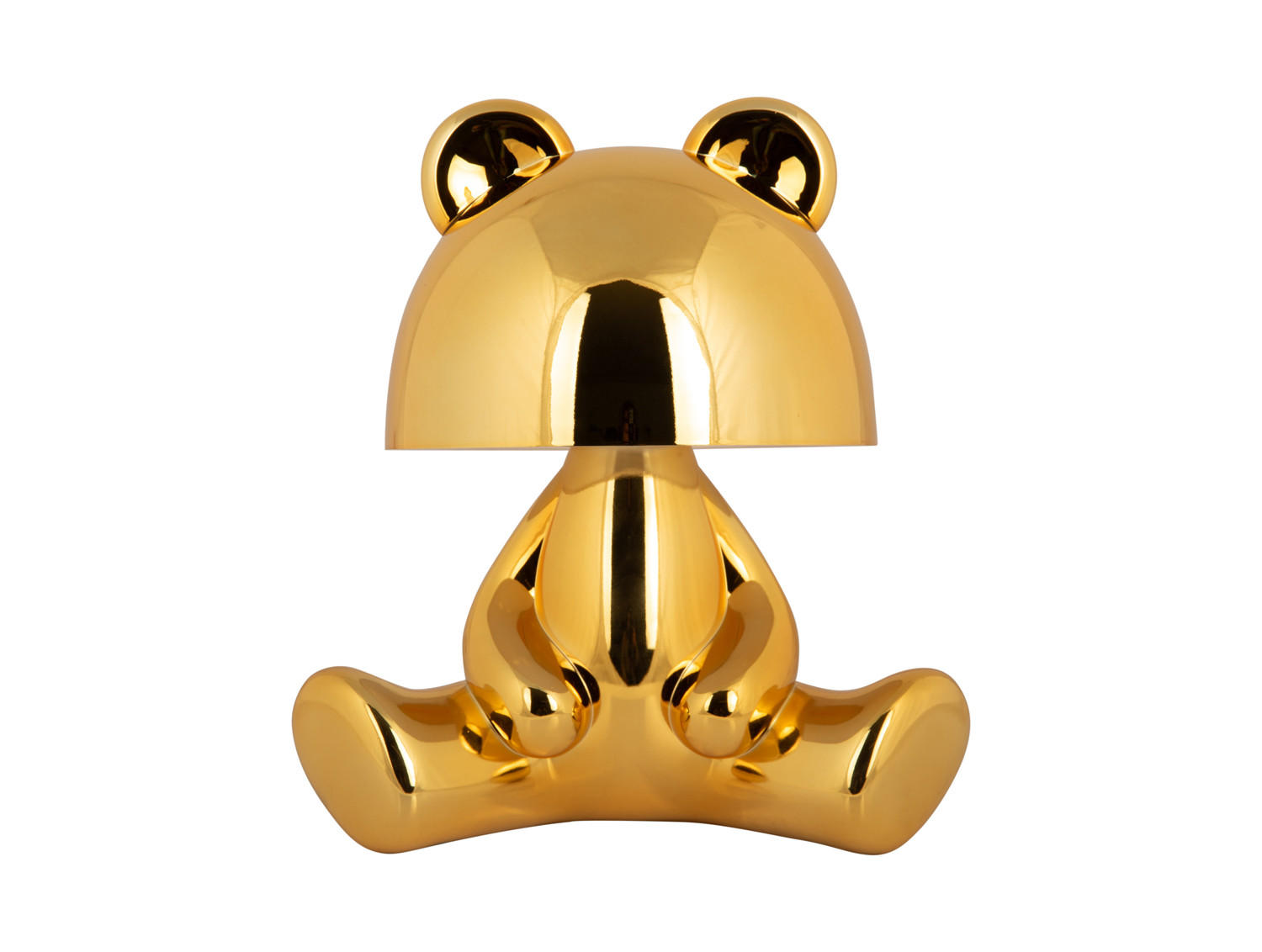 TISCHLAMPE Bear 22/17/24 cm - Goldfarben, Kunststoff (22/17/24cm) - Leitmotiv