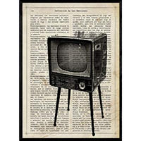 POSTER Vintage Mann Mit Ballons . A4 Rahmenlos - Klar, Papier (29.7/5/21cm) - Nacnic